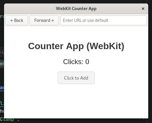 WebKitGTK Counter Example