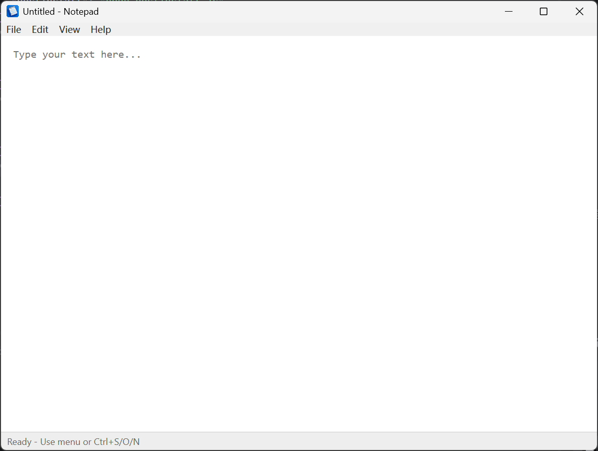 WPF Notepad on Windows